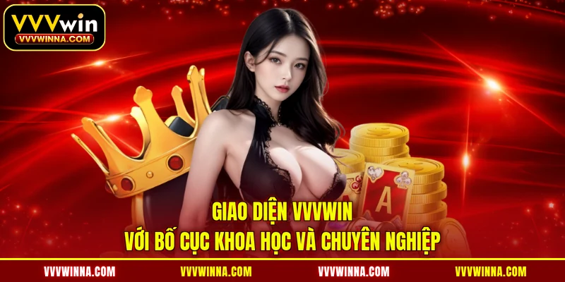 Giao diện VVVWIN với bố cục khoa học và chuyên nghiệp 